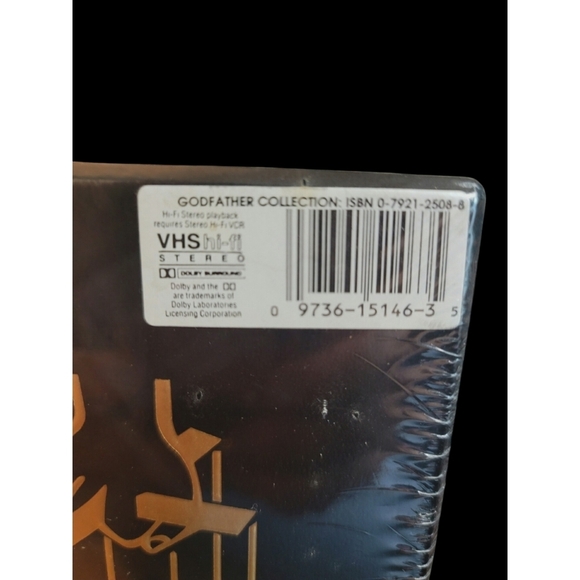 Vintage The Godfather Trilogy VHS Collection Unopened - Picture 3 of 5
